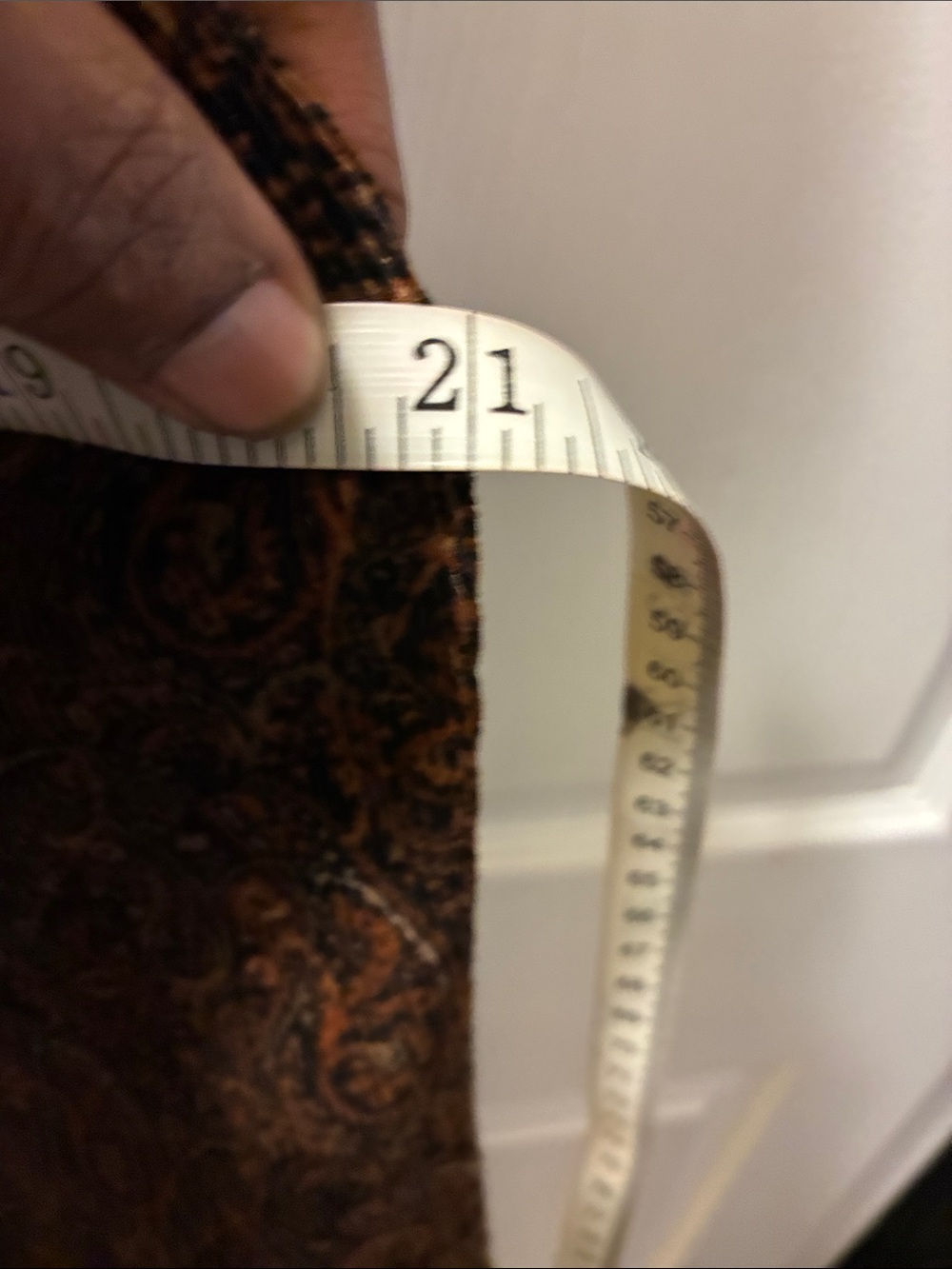Jones New York Vintage Paisley Print Brown Velvet/corduroy Pants-women’s - Picture 7 of 9
